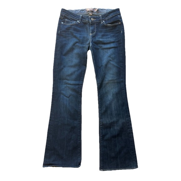 Paige Laurel Canyon Bootcut Low Rise Jeans SZ 26 x 32 Y2K 90s Flare Boho Retro - Picture 1 of 14